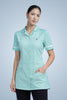 Leyton Classic Tunic - Aqua & White