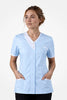 Belgravia Asymmetrical Tunic - Sky Blue & White