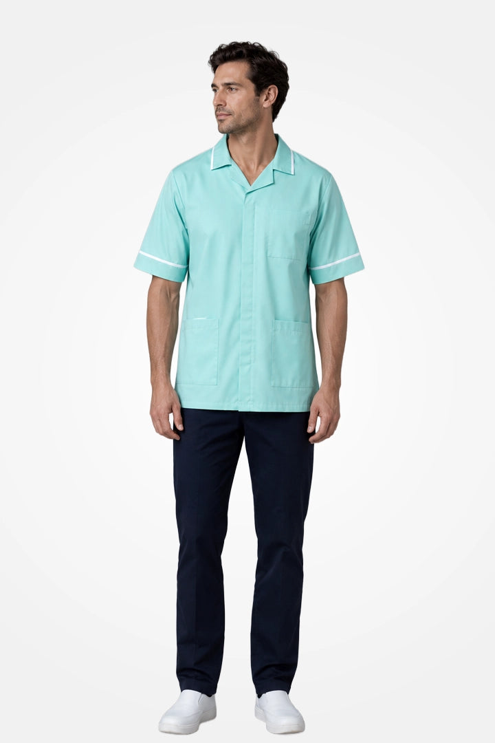 Clerkenwell Classic Tunic - Aqua & White