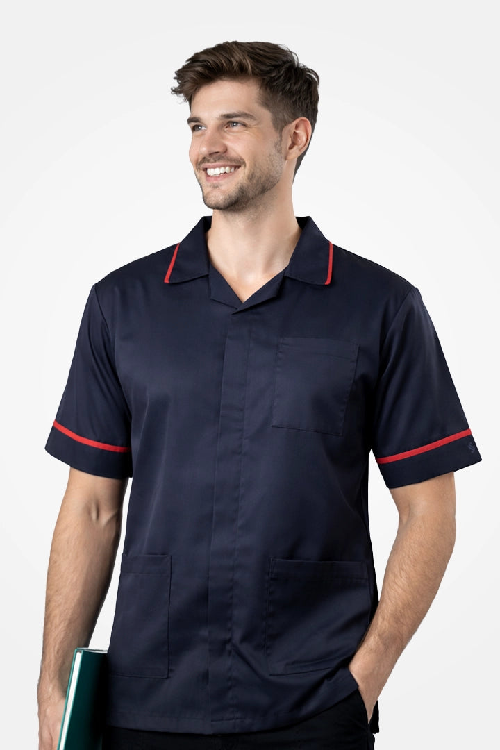 Clerkenwell Classic Tunic - Navy & Red