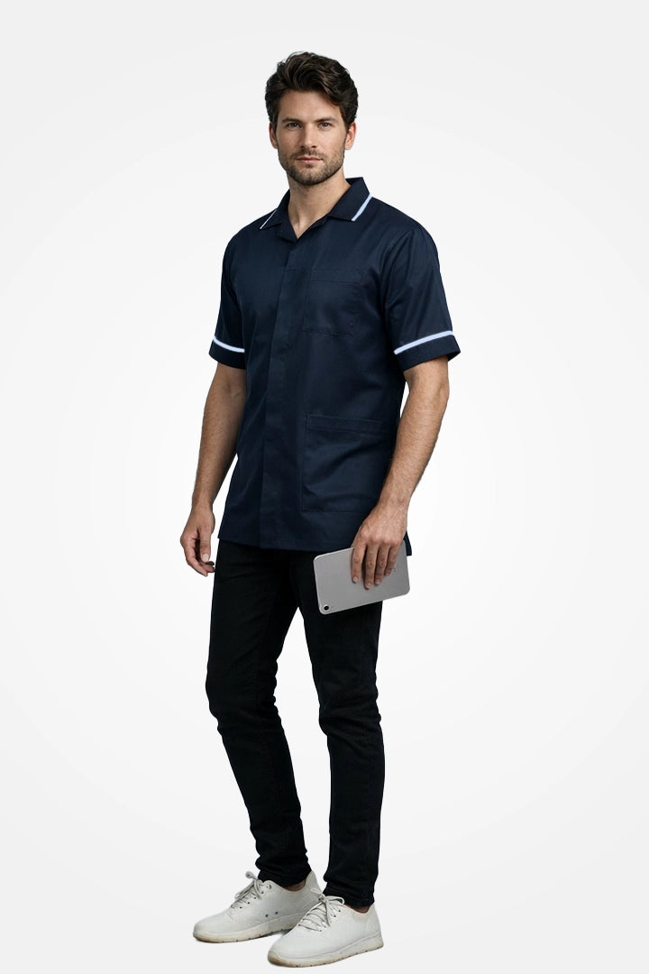 Clerkenwell Classic Tunic - Navy & Sky Blue