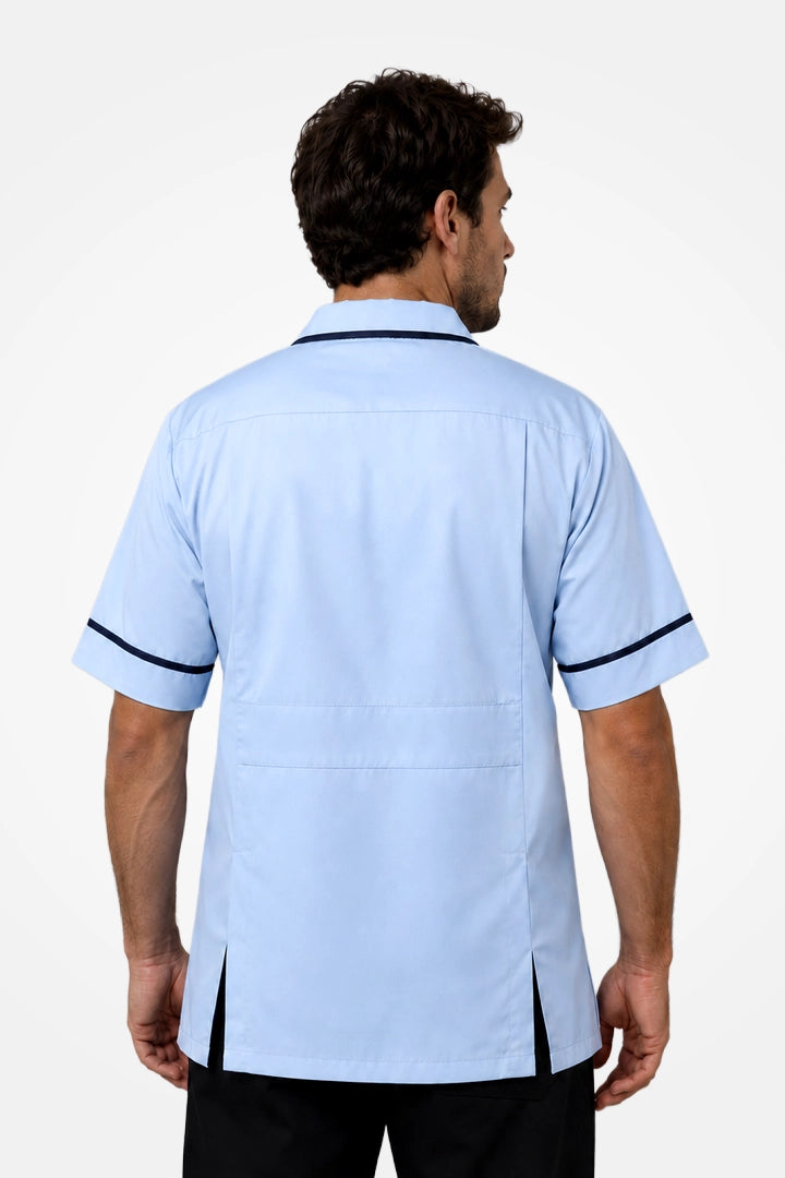 Clerkenwell Classic Tunic - Sky Blue & Navy Blue