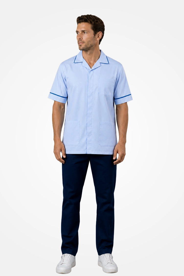 Clerkenwell Classic Tunic - Sky Blue & Teal Blue
