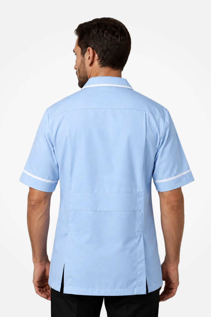 Clerkenwell Classic Tunic - Sky Blue & White