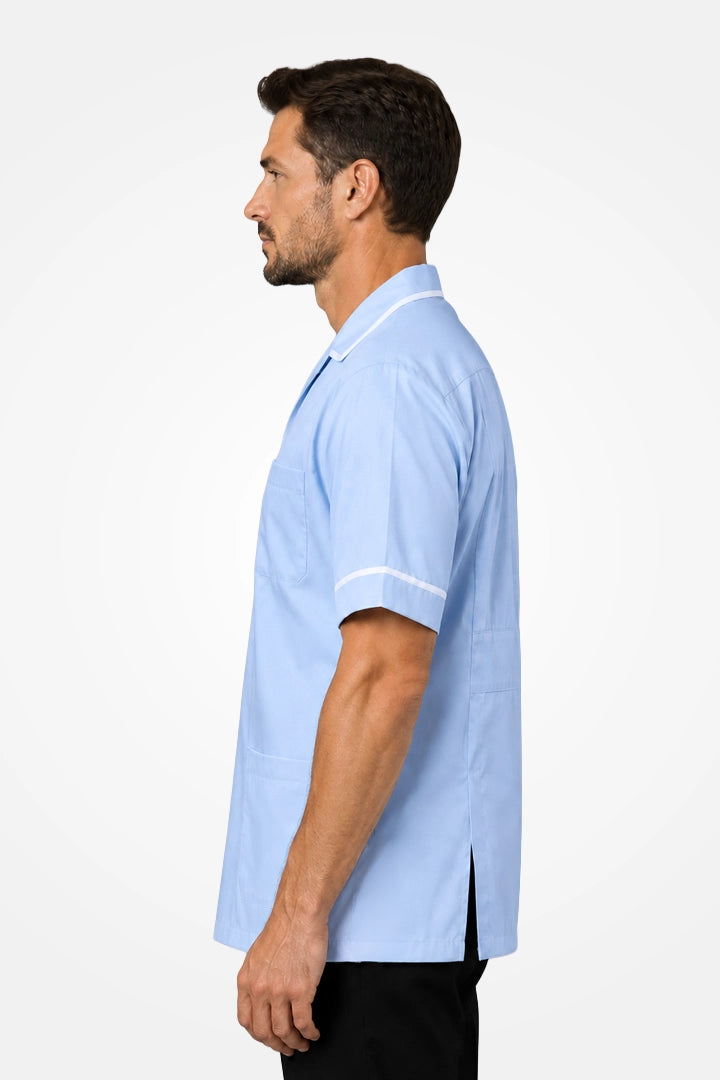 Clerkenwell Classic Tunic - Sky Blue & White