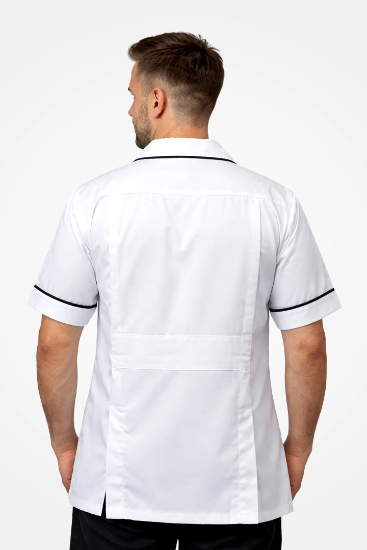 Clerkenwell Classic Tunic - White & Navy Blue