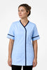Lambeth Asymmetric Tunic - Sky Blue & Navy Blue
