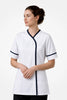 Lambeth Asymmetric Tunic - White & Lilac