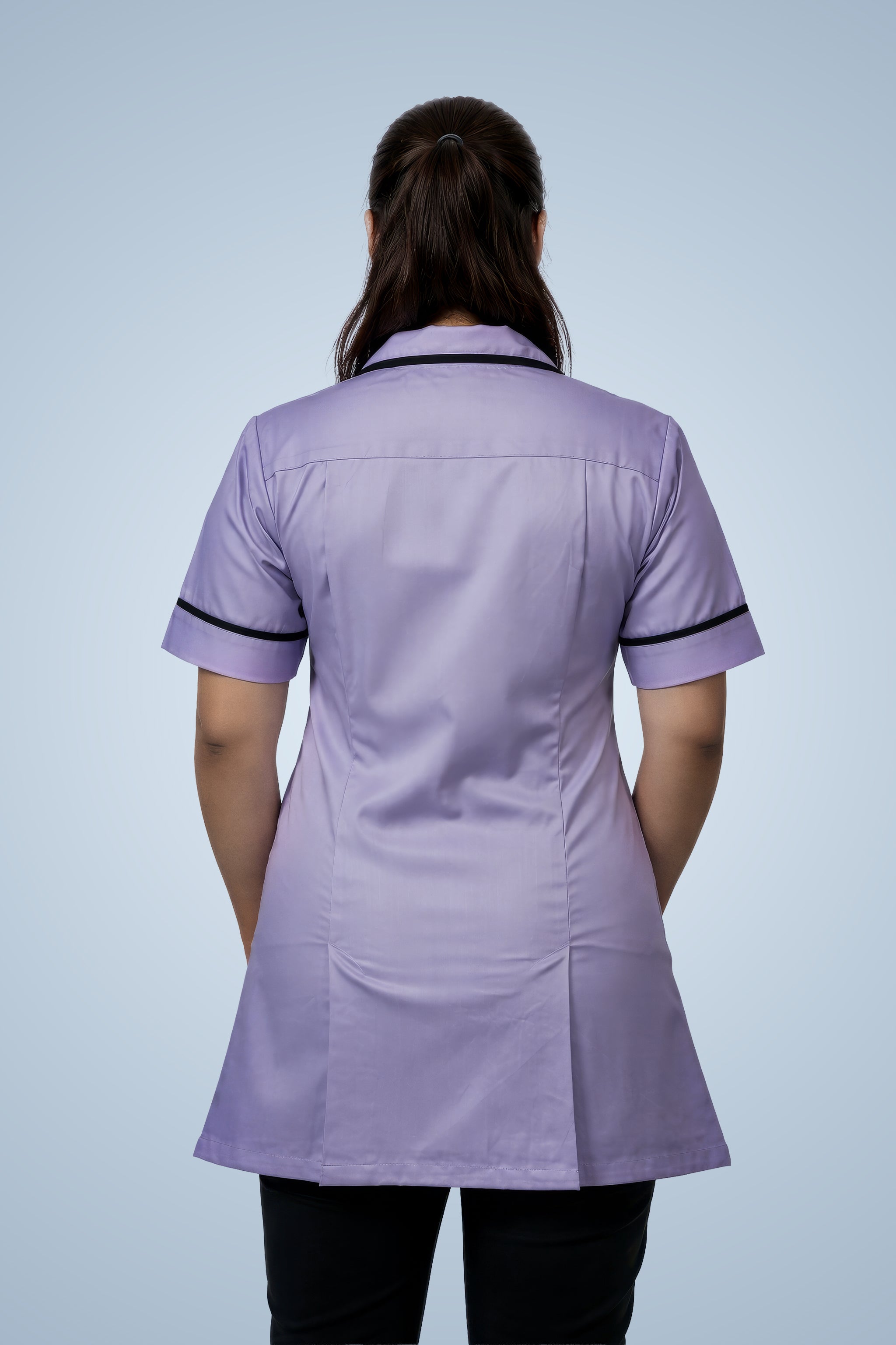 Merton Classic Tunic - Lilac & Navy Blue