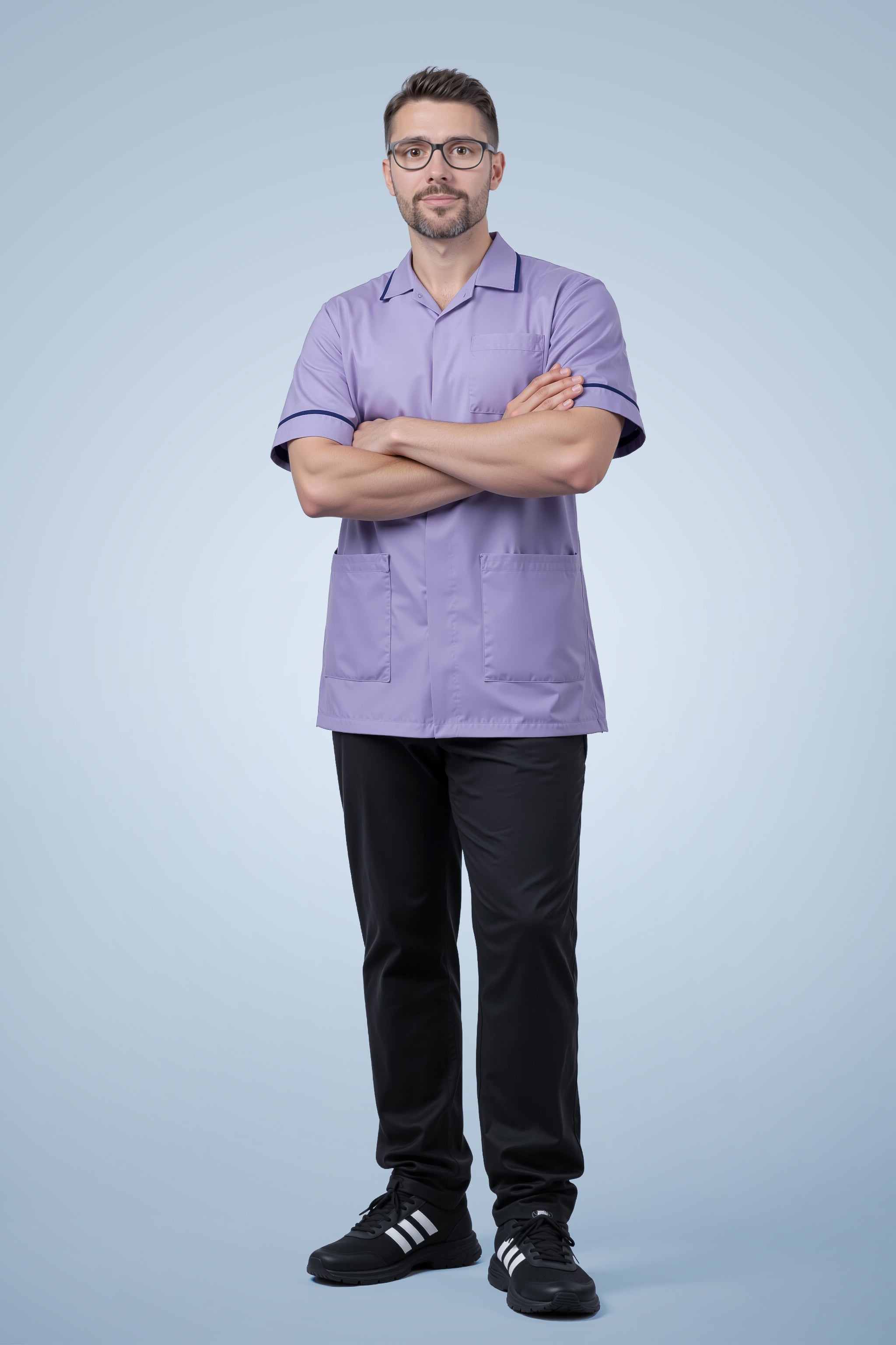 Clerkenwell Classic Tunic - Lilac & Navy