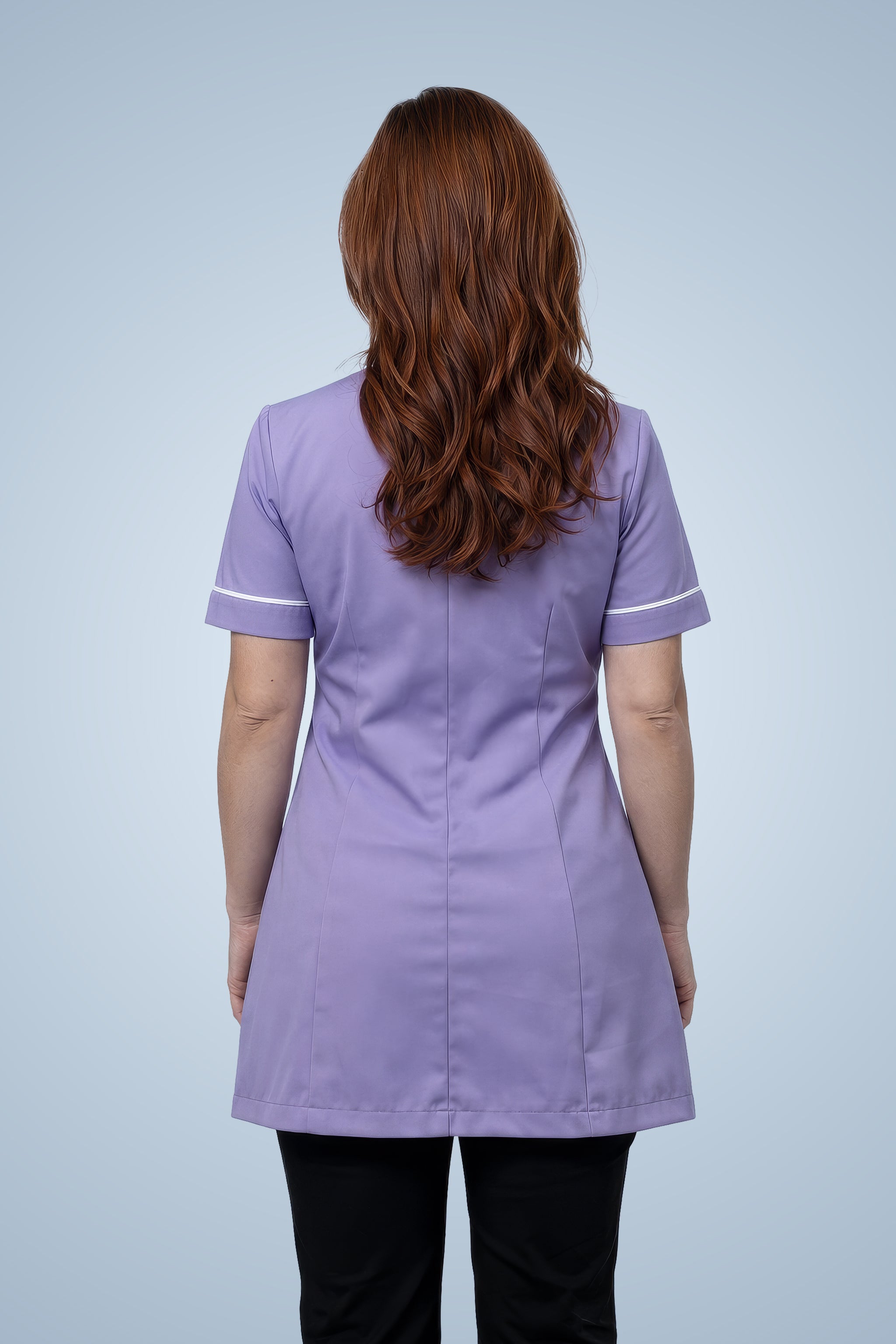 Merton Classic Tunic - Lilac & White