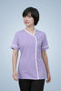 Lambeth Asymmetric Tunic - Lilac & White