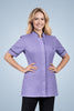 Brockley Mandarin Tunic - Lilac & Navy Blue