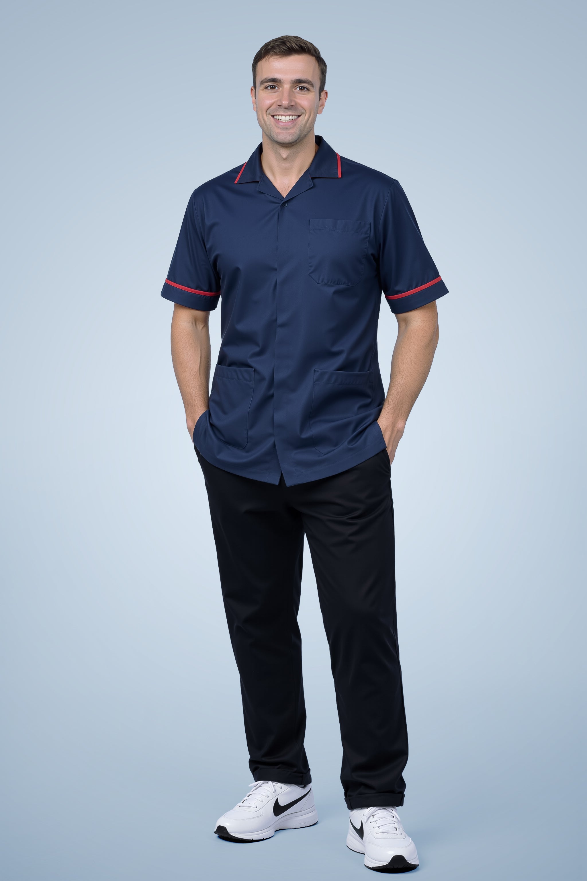 Clerkenwell Classic Tunic - Navy & Red