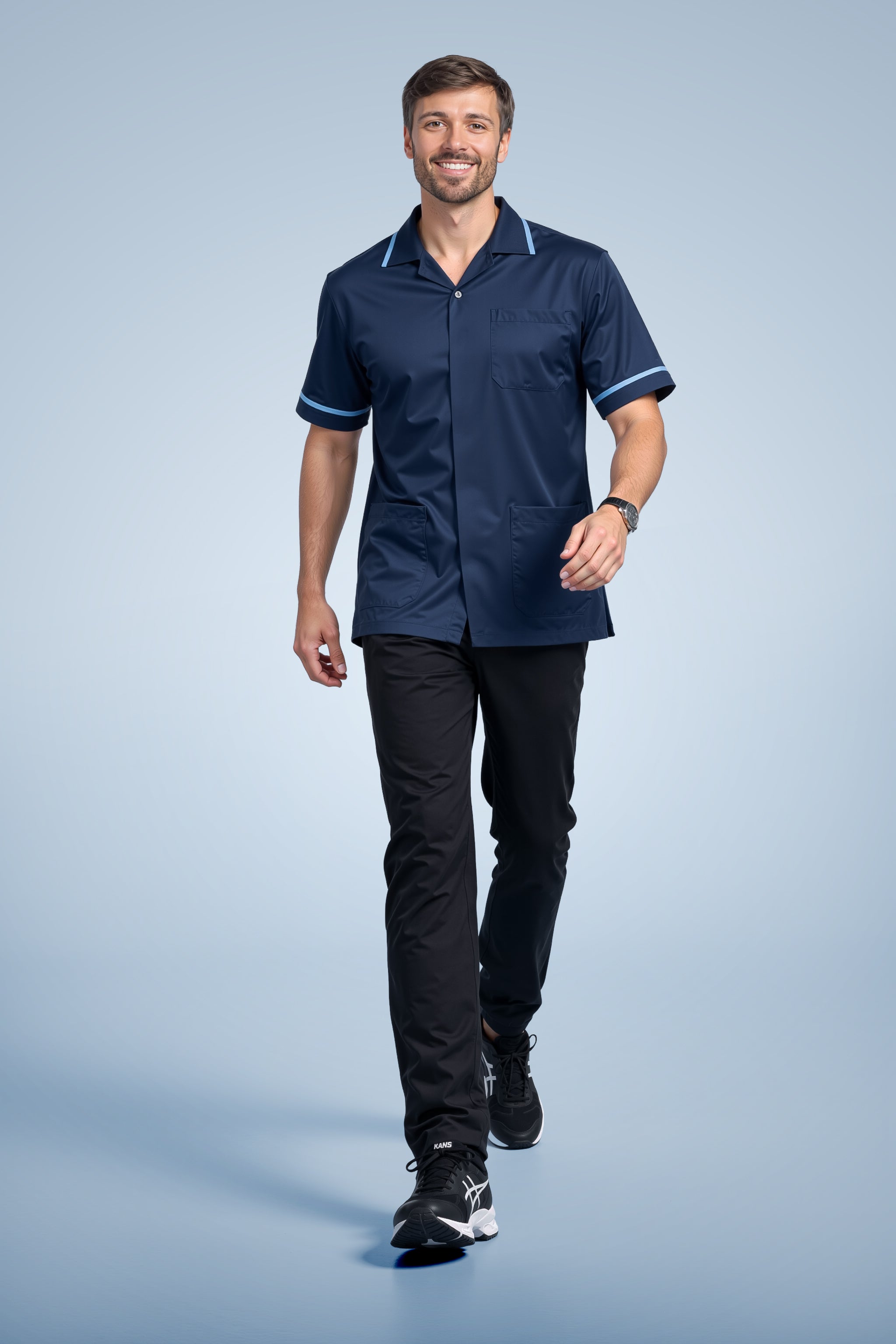 Clerkenwell Classic Tunic - Navy & Sky Blue