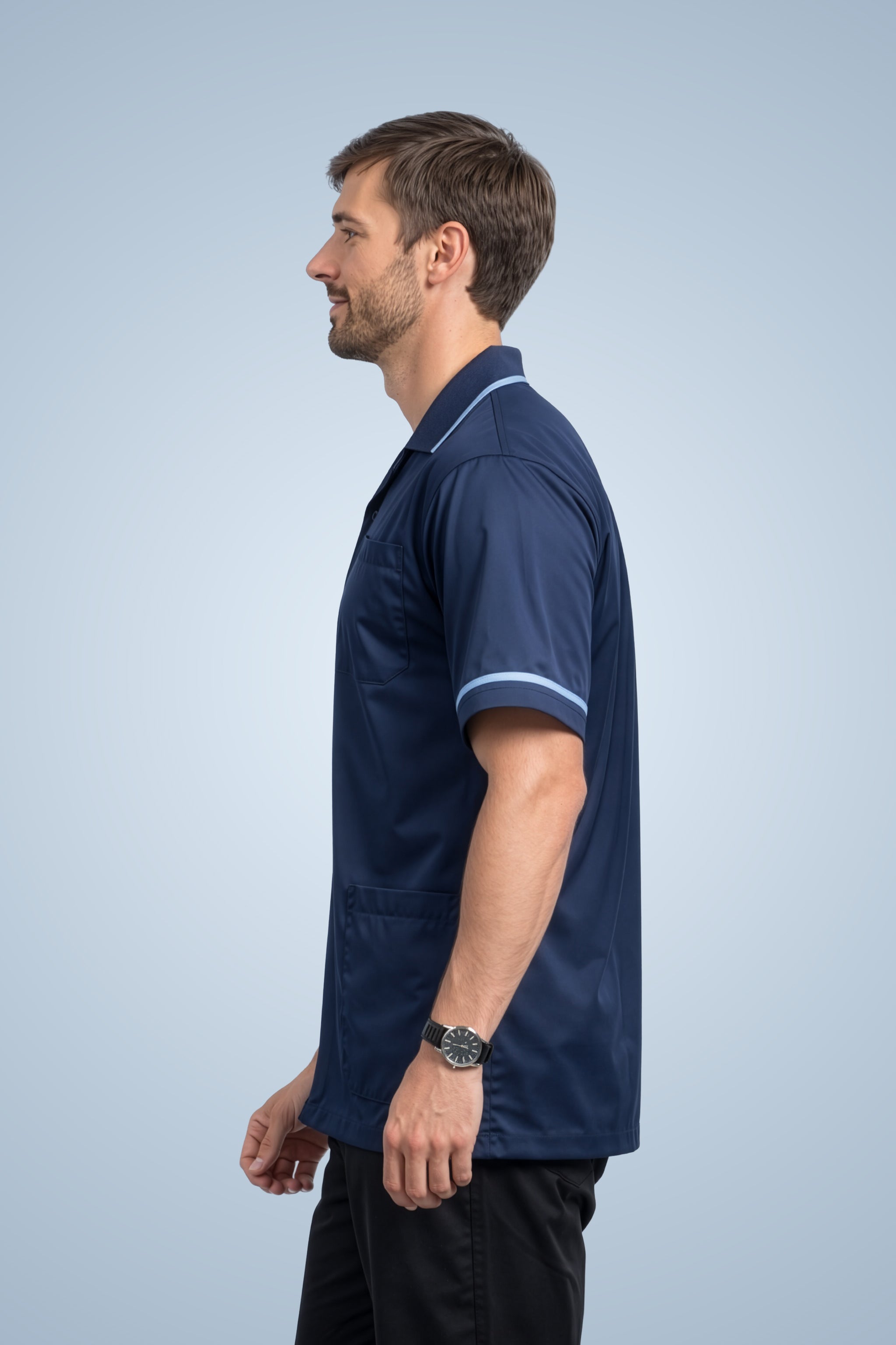 Clerkenwell Classic Tunic - Navy & Sky Blue