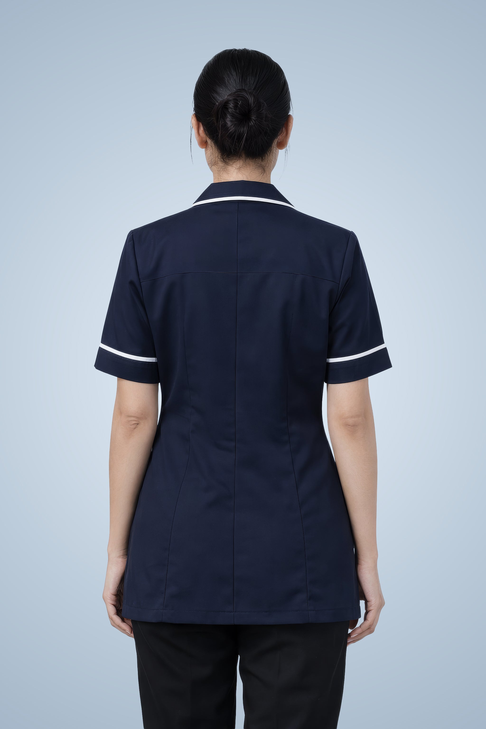 Merton Classic Tunic - Navy Blue & White