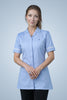 Leyton Classic Tunic - Sky Blue & White