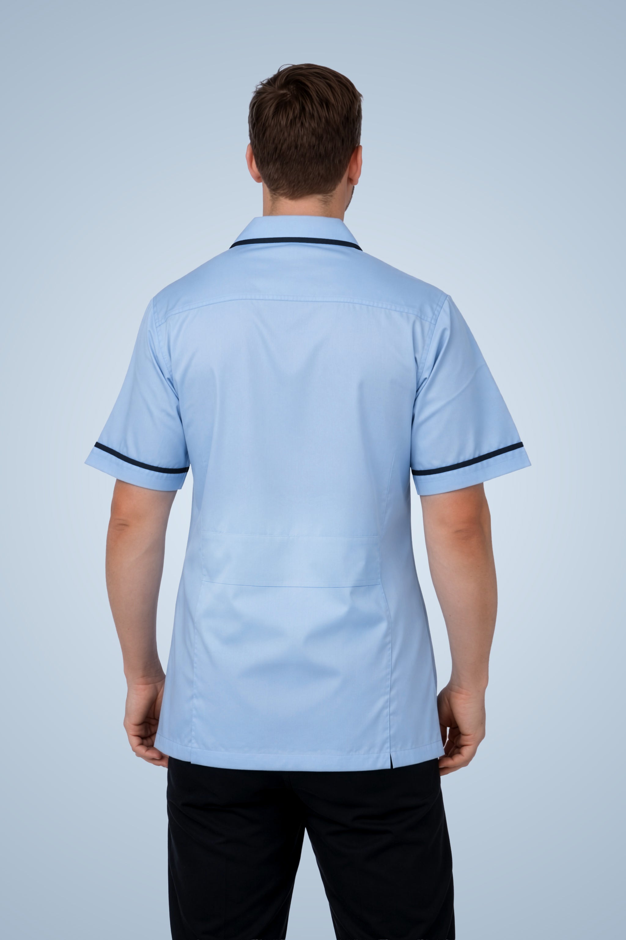 Clerkenwell Classic Tunic - Sky Blue & Navy Blue