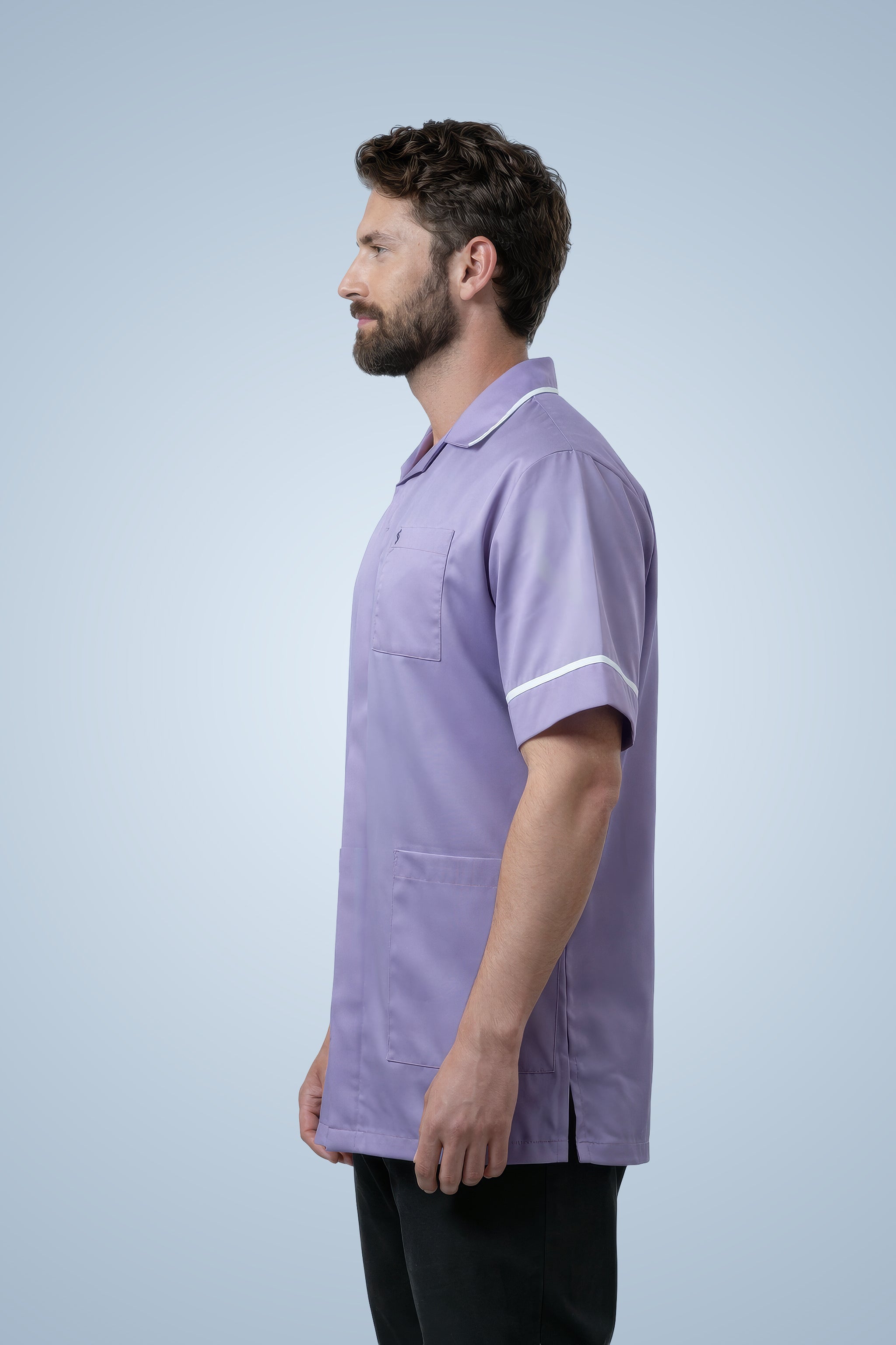 Clerkenwell Classic Tunic - Lilac & White