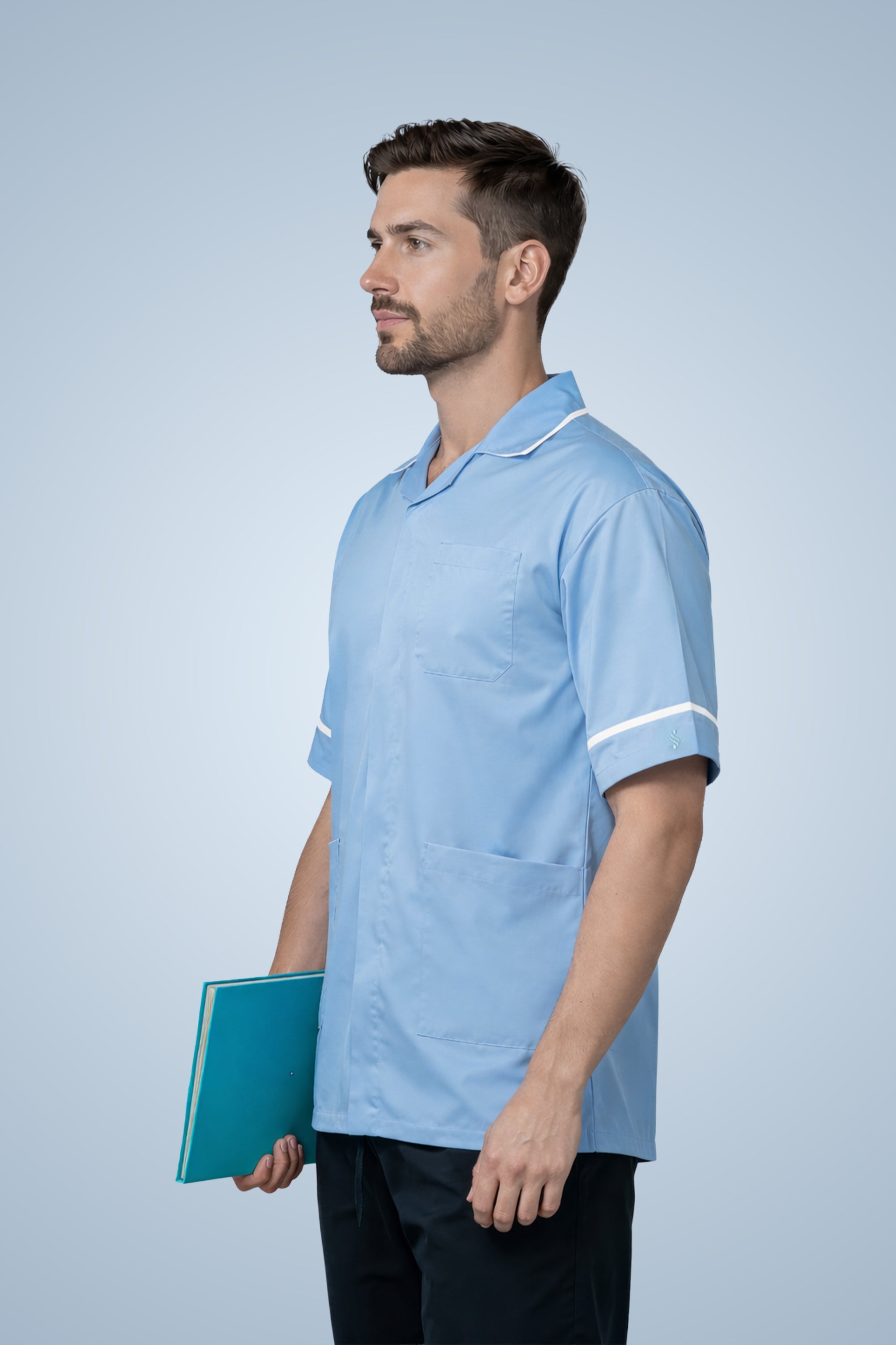 Clerkenwell Classic Tunic - Sky Blue & White