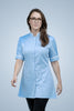 Brockley Mandarin Tunic - Sky Blue & White