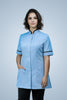 Brockley Mandarin Tunic - Sky Blue & Navy Blue