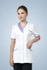Belgravia Asymmetrical Tunic - White & Lilac