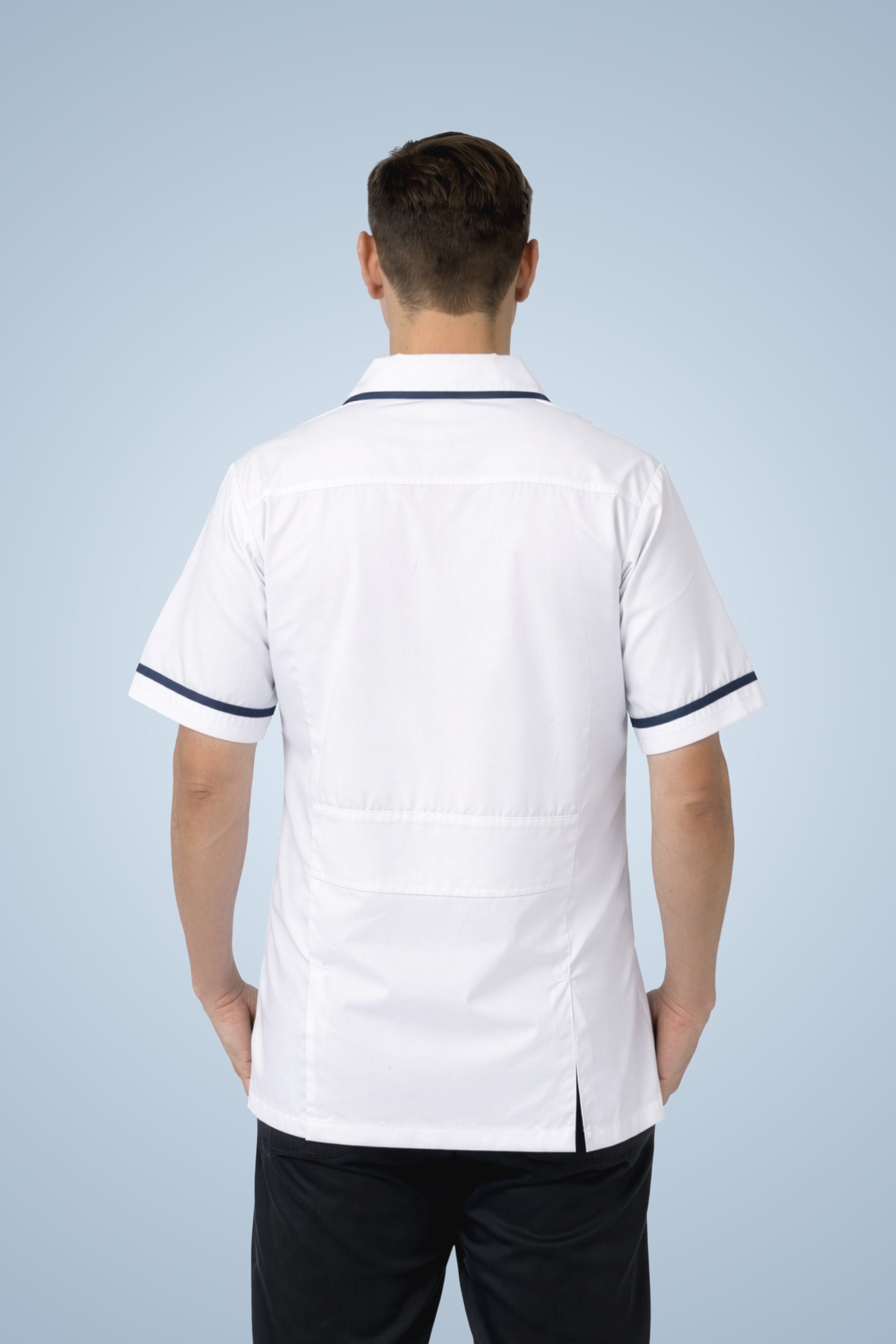 Clerkenwell Classic Tunic - White & Navy Blue